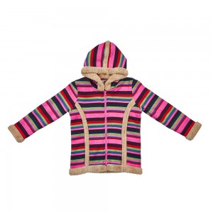 Kid’s stripe fleece jacket
